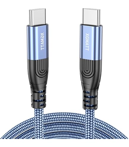 10 M USB-C-Kabel Für Sicherheitskameras – 66 W Schnellladung, Mit Klemmen, Robustes PVC