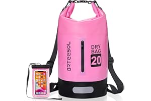 Blackace arteesol Borsa Impermeabile 5L/10L/20L/30L Waterproof Dry Bag Zaino Sacca Stagna con Doppia Tracolla per Nuoto Kayak Canottaggio Pesca Viaggiare in Bicicletta Spiaggia