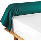 Douceur d'int&eacute;rieur, Lina Bolster Pillow Case, 85 x 185 cm, 100 % Cotton, Emerald