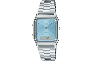 Casio Kobiety 04 Vintage Zegarek, Srebrny, 30 x 33 mm