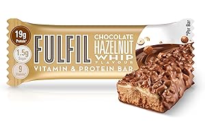 FERRERO FULFIL - Barretta Proteica da 55 Grammi, Gusto Cioccolato e Nocciola con 9 Vitamine e Pochi Zuccheri