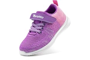Torotto Laufschuhe Kinder Sportschuhe Jungen Mädchen Outdoor Turnschuhe Atmungsaktiv Ultraleicht Hallenschuhe klettverschlu Sneaker Indoor Unisex-Kinder