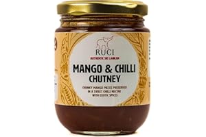 Ruci - Taste of Sri Lanka - Beste Sri Lankan Mango und Chili Chutney Ready to eat and Perfect with traditional Sri Lanka Food
