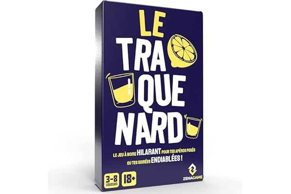ZENAGAME Le Traquenard, Le Jeu Alcool de 300 Cartes Fun et Hilarantes pour tes Soirées Posées ou Endiablées - Jeux de Société, Jeu Adulte