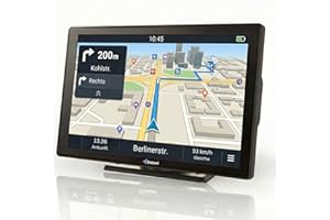 Elebest City 90 – 9 Zoll GPS Navi für Auto, LKW & Wohnmobil | Europa-Karten (52 Länder) mit Updates, Radarwarner, Fahrspurassistent, Bluetooth, POI-Datenbank & Freisprecheinrichtung