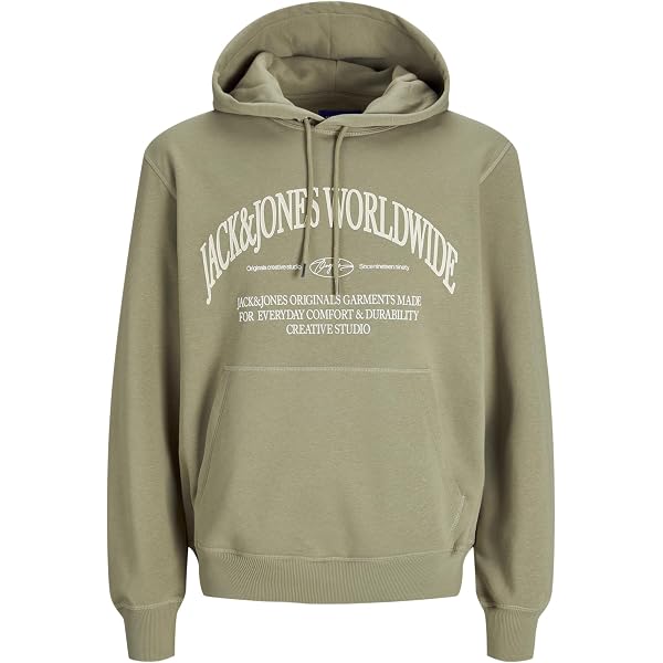 Jack & Jones Herren Sweatshirt Mit Reißverschluss – JCOPACER High Neck Zip Hood, Lässig & Bequem
