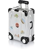 Salvadanaio valigia ceramica apribile: cassa risparmio viaggio con mappa mondo, porta soldi vacanze, idea regalo matrimonio e compleanno, scatola risparmiare per adulti e bambini, 14 x 13 x 6 cm