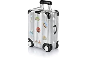 FunX Salvadanaio valigia – salvadanaio come confezione per regali in denaro per le vacanze, i viaggi o come decorazione – Cassa vacanza 9,5 x 5 x 16 cm