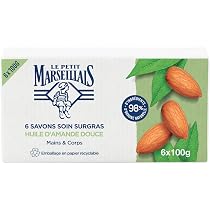 Le Petit Marseillais Rückfettende Pflegeseife Mit Mandelöl – 6 X 100 G, 98% Natürliche Inhaltsstoffe, In Papier Verpackt