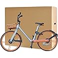 SelfHold Double Wall Cardboard Bike Shipping Box With Handles - Bicycle Postal Packaging for Safe Transit & Storage (Available in 12 Sizes) (800 x 235 x 650mm)
