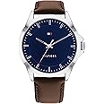 Tommy Hilfiger MACY'S ESSENTIALS MENS NAVY DIAL IONIC PLATED STEEL ZINC ALLOY Watch - 1791908