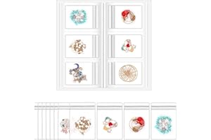 CASIWAFT Transparent Jewelry Storage Book with 84 Card Slots, Jewelry Storage Bag PVC Anti Oxidation, Jewelry Storage Organizer Album Holder Bag for Rings, Necklace, Bracelets, Earrings