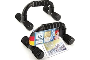 ‎BODY & MIND Body & Mind® Push-Up Liegestütz-Griffe; Kompakte Trainings-Griffe Fitness-Rack für Ganzkörper-Training & Effektive Liegestützen; Krafttraining