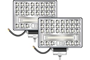 MaxAwe 2 Stk LED Arbeitsscheinwerfer 12v 24v, 144w zusatzscheinwerfer, 6000K IP68 Wasserdichter Traktorleuchten, für Auto Motorrad SUV LKW Gabelstapler Boot Bagger Traktoren