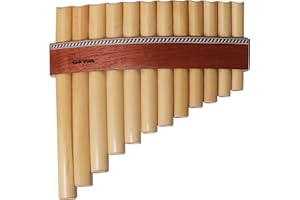 GEWA 700265 Panflöte Premium C-Dur 12 Rohre, Light Brown