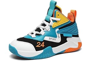 Vorkhuaeri Zapatos de Baloncesto para Niños Adolescente, Ligeros, Informales, Tenis Atléticos, para Correr y Caminar