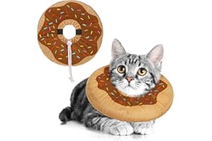 BEAUTYZOO Cat Cone Collars Soft, Cat Recovery E Collars After Surgery to Stop Licking, Adjustable Elizabeth Circle Collar Cute Pet Donut Pillow for Cats Kitten Small Dogs
