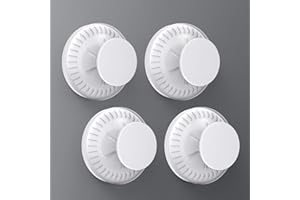 Luxear Saugnapf Haken 4er Pack ohne Bohren, Vakuum Saugnapf Haken wiederablösbar, Saugnäpfe Haken Aufbewahrung wasserdicht für Badezimmer Küche Haustür Wohnmobil auf alle glatten Flächen, weiß