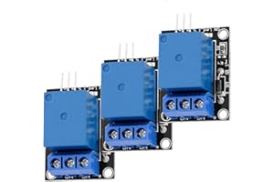 AZDelivery 3 x Module 1 Canal Relay 5V KY-019 High Level Trigger Compatible avec Arduino et Raspberry Pi incluant Un E-Book!