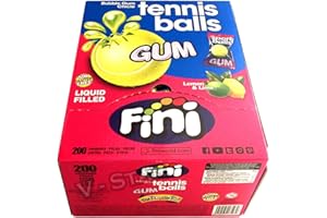 FINI Tennis Balls Liquid Filled Bubblegum Retro Sweets & Candy (200)
