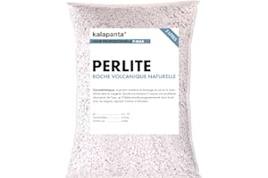 Kalapanta - Perlite volcanique Naturelle expansée pour Le Jardinage, Les Plantes d'intérieur, 2 L. Améliore Le Drainage et empêche la Stagnation de l'eau dans Le terreau. (Emballage Unique, 1 pièce)