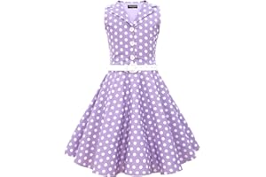 BlackButterfly Niñas 'Holly' Vestido de Lunares Vintage Años 50