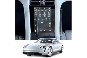 CDEFG Lot de 2 films de protection d'écran pour climatisation Porsche Taycan 2020-2024 2025 - 6H - Résistant aux rayures - 8,4" - Turbo GT 4S