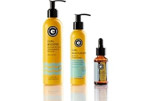 ‎COCUNAT COCUNAT - Glanz-Locken-Plan - Moisturizer Leave In + Curl Booster + Arganöl-Serum - Curly Methode - Spendet Feuchtigkeit, entwirrt, nährt, beseitigt Frizz