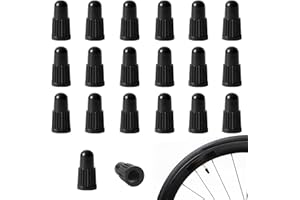 YPYMOD YPYMO Tapa de válvula de Bicicleta de Aluminio Francés, Tapón de Válvula Bicicleta, Neumático Tapas de Válvulas de Aire(Negro)