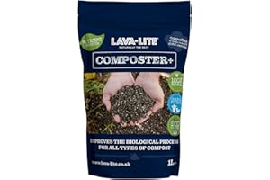 Lava-Lite Composter+ (1Litre) Organic Compost Maker & Activator, Uses Natural Beneficial Bacteria to Speed up the Composting Process, Suitable for All Compost Bins (1 Litres)