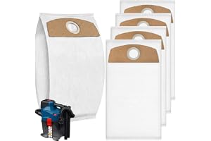 wordmouk 5-pack dammsugarpåsar för Bosch Professional GAS18V-6LS dammpåse