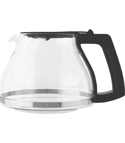 Verseuse Cafetière Melitta 1.25L - Verre Borosilicate - Compatible Aroma Signature Et Style - Noir/Argent