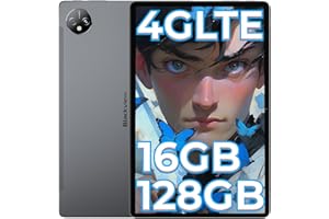 Android 13 Tablet 10 Pollici con SIM,Blackview Tab 80 Tablet 128GB +16GB,Tablet 4G LTE/SIM+5G WiFi,T606 Octa-Core,7680mAh,13MP+8MP, Tablet Gaming Dual SIM/Face ID/GPS/OTG/Type-C/Headphone Jack/TF 2TB