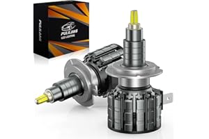 Pulilang Lampadina H7 LED, 360° gradi 400% Brillante 80W 18000LM 6000K Bianco, H7 LED 360° Fari per Auto Sostituire Alogeno/Xeno, Abbagliante Anabbagliante LED H7 IP68 impermeabile, DC 12V, 2 Lampada