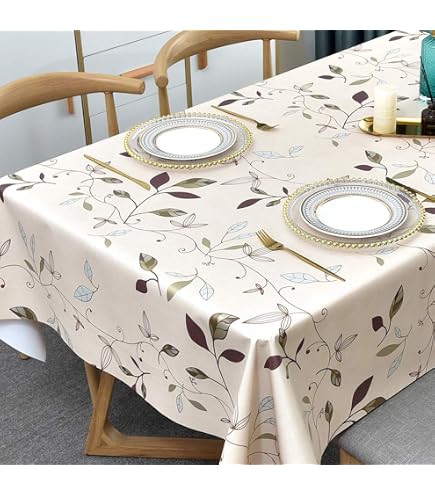 KEVKUS Wachstuch Tischdecke 'Weihnachten Schneeflocken' – 130 Cm Rund, Kariert Grün-grau, Mit Fleece-Rückseite