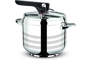 BERGNER Swiss Home Zurich - Pentola a pressione 5 litri, acciaio inossidabile