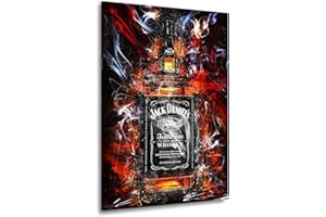 Kunstgestalten24 Obraz na płótnie Jack Whiskey Abstrakcyjny Obraz ścienny Druk artystyczny XXL