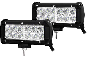 Willpower Led Arbeitsscheinwerfer Bar 18 cm 36W LED Scheinwerfer 12V 24V Flutlicht Zusatzscheinwerfer 6000K Wasserdicht Rückfahrscheinwerfer für Auto Traktor Offroad SUV UTV ATV
