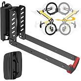 Mimoke Space Saving Adjustable Bike Wall Mount, Easy Lift Design with Folding Arm and Swivel Function (1 Pack)