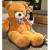 Special Gift for Lover - 140 cm Plush Teddy Bear with Bow Tie... 140cmBear (BROWN)
