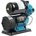 KATSU Water Amplification Pump 130 W, Automatic Starter with Adjustable Pressure Control, self-Priming, Suitable for faucets for Home and Garden 15143