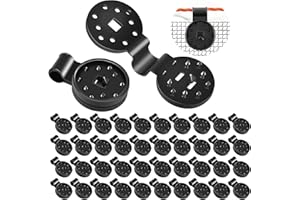 xinrongda 40PCS Clip Especial con Ojal, Clips para Toldos y Lonas, Clips de Plastico para Tela de Sombra para Lona Sombra Exterior, Malla de protección contra el Viento