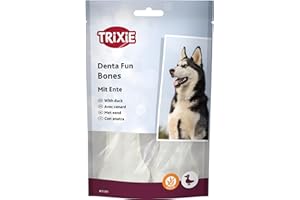 Trixie Denta Fun - Ossa da masticare con boschetti all'anatra per cani, 10 cm, 70 g