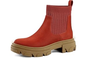 PIZZ ANNU Botines Chelsea Con Tirador Elástico Calcetín Botas Mujer Invierno Plataforma Combate Boots de Moda EU 36-42