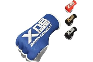 XN8 SPORTS XN8 Boxing Hand Wraps Inner Gloves for Punching - Half Finger Elasticated Bandages under Mitts Fist Protection - Great for MMA, Muay Thai, Kickboxing, Martial Arts Training, Combat Sports