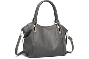 Miss Lulu Handtasche Damen groß Shopper Tasche Tote Bag Henkeltasche Weichen PU Leder mittelgross Umhängetasche