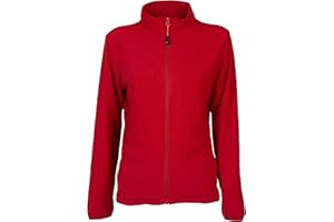 Niscioma Felpa Zip Intera Donna - Maglia Tuta Felpata Invernale Maglie Senza Cappuccio Tinta Unita, Felpe da Lavoro Micropile antipilling 100% polyestere con Tasche Polsini Elasticizzati, Cop Lady