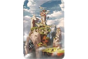 SGKITM Coque Kindle Paperwhite 2021 6.8" Cuir Flip Etui Silicone Ultra Mince Auto Veille ou Réveil Case Falaise Prairie Tranquille Modèle Housse pour Kindle Paperwhite 11e Génération 2021 (9)