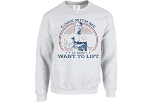 D&H CLOTHING UK Come with Me If You Want To Lift Terminator Arnold Schwarzenegger Gym Workout Top Jumper Sweatshirt Pullover