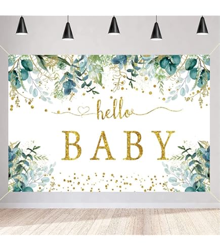 „It’s A Girl“-Baby-Shower-Banner – Aquarell-Blumen-Design Für Wand Oder Tisch – 120x80 Cm